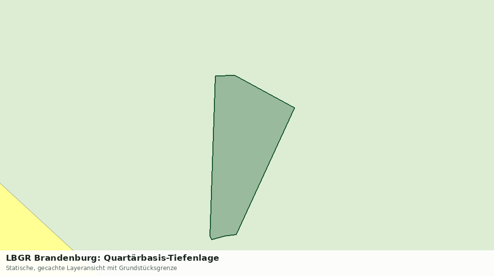 Statische Kartenansicht: LBGR Brandenburg: Quartärbasis-Tiefenlage