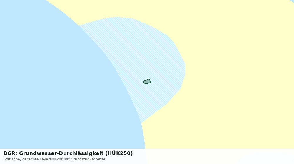 Statische Kartenansicht: BGR: Grundwasser-Durchlässigkeit (HÜK250)