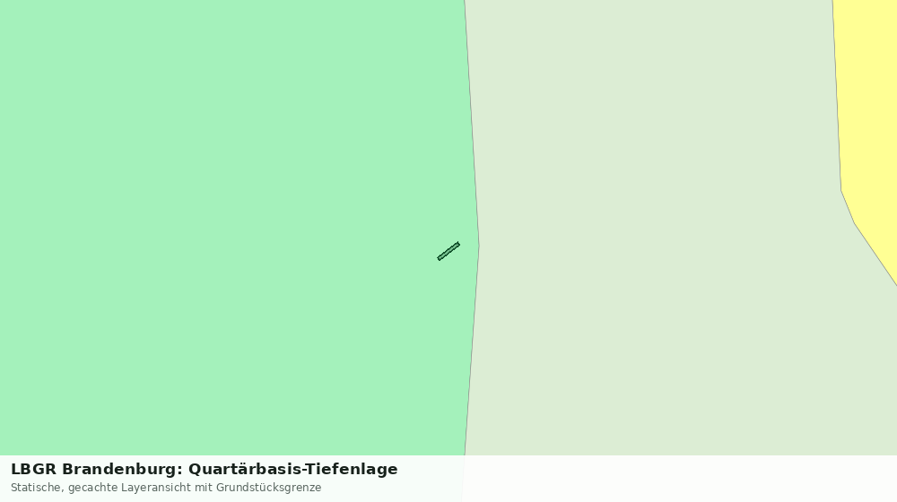 Statische Kartenansicht: LBGR Brandenburg: Quartärbasis-Tiefenlage