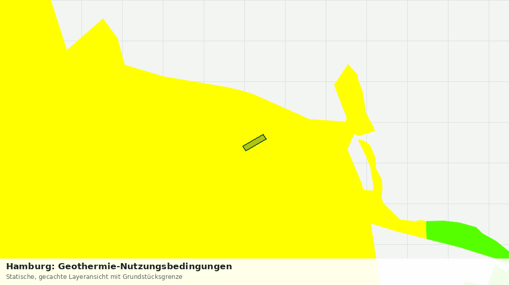 Statische Kartenansicht: Hamburg: Geothermie-Nutzungsbedingungen