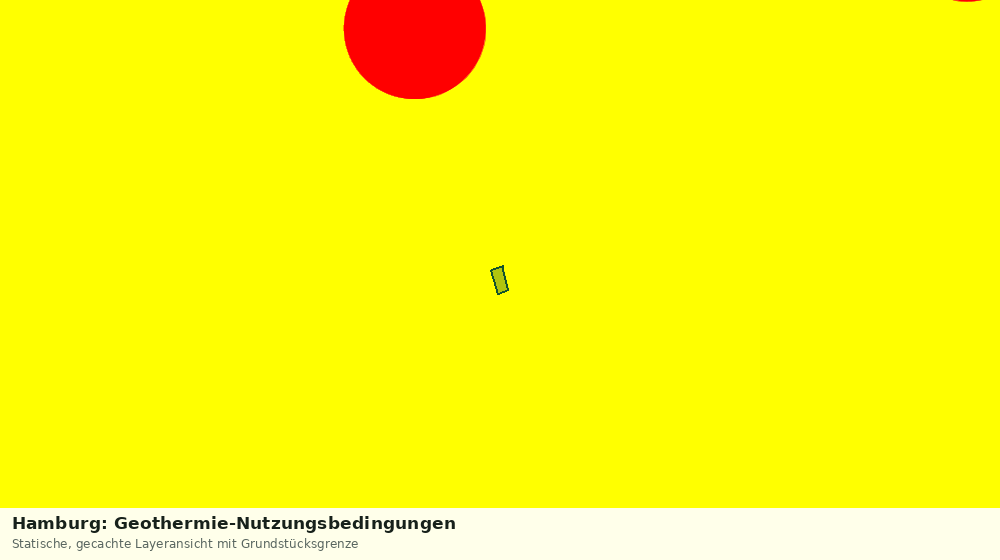 Statische Kartenansicht: Hamburg: Geothermie-Nutzungsbedingungen