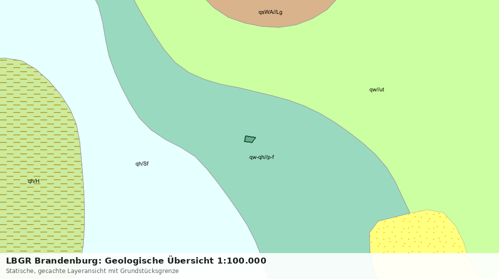 Statische Kartenansicht: LBGR Brandenburg: Geologische Übersicht 1:100.000