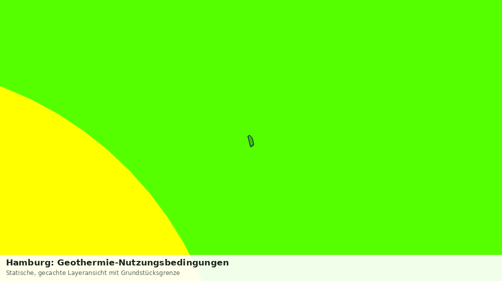Statische Kartenansicht: Hamburg: Geothermie-Nutzungsbedingungen