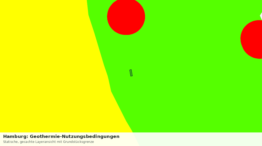 Statische Kartenansicht: Hamburg: Geothermie-Nutzungsbedingungen