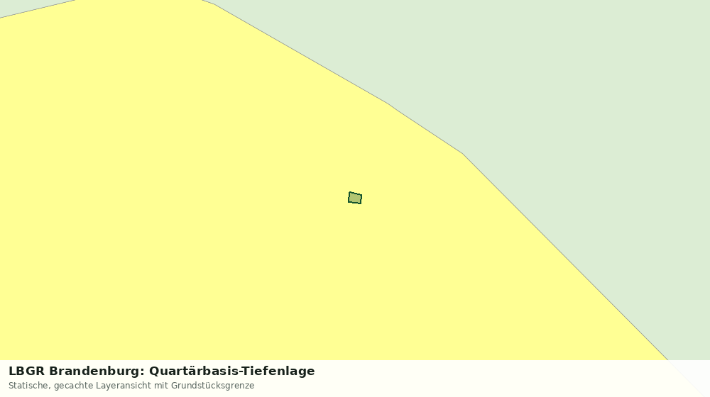 Statische Kartenansicht: LBGR Brandenburg: Quartärbasis-Tiefenlage