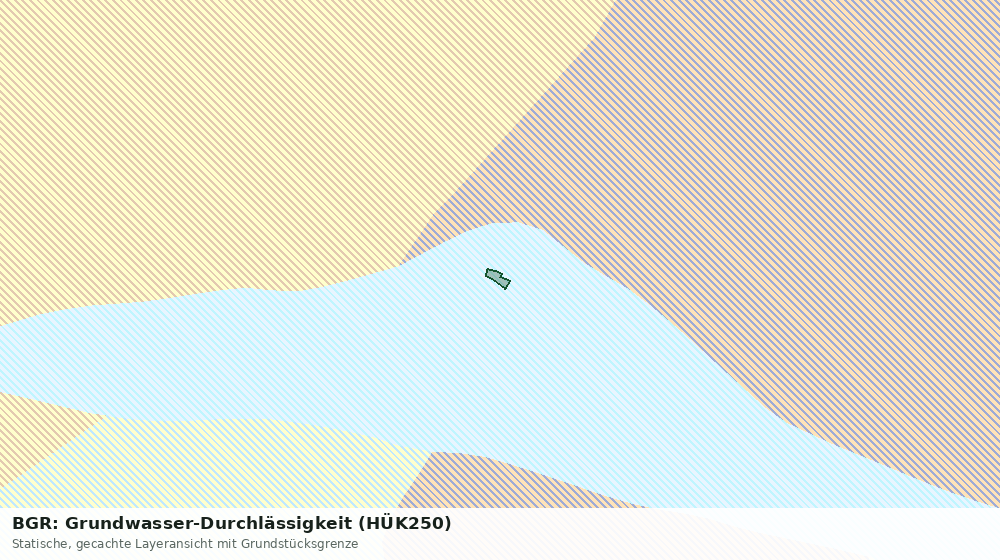 Statische Kartenansicht: BGR: Grundwasser-Durchlässigkeit (HÜK250)