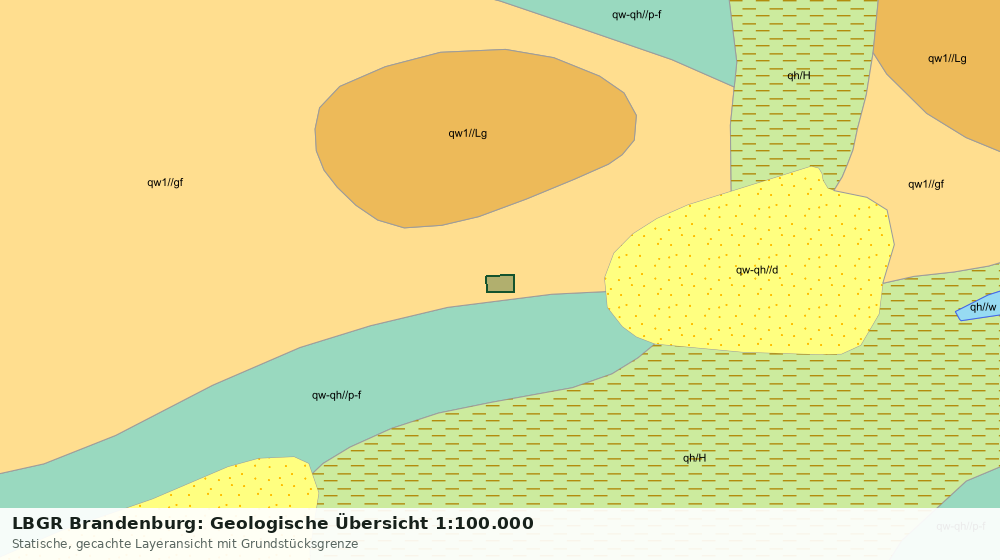 Statische Kartenansicht: LBGR Brandenburg: Geologische Übersicht 1:100.000