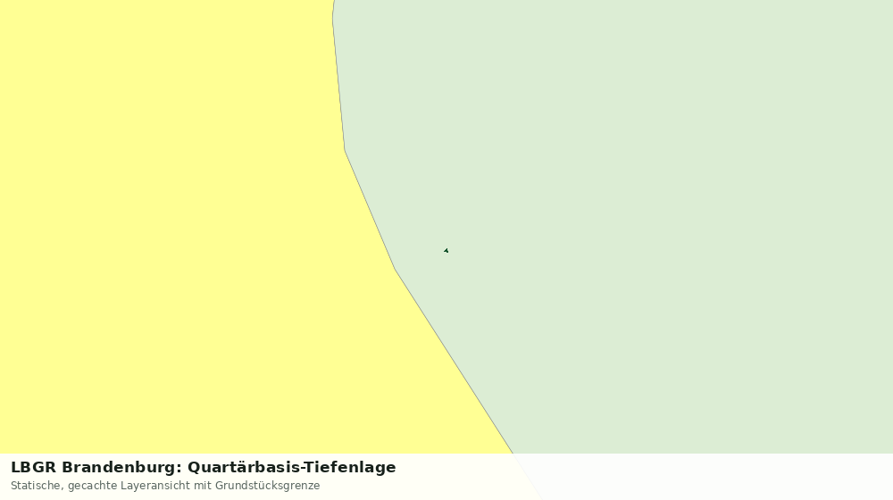 Statische Kartenansicht: LBGR Brandenburg: Quartärbasis-Tiefenlage