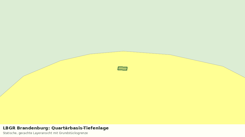 Statische Kartenansicht: LBGR Brandenburg: Quartärbasis-Tiefenlage