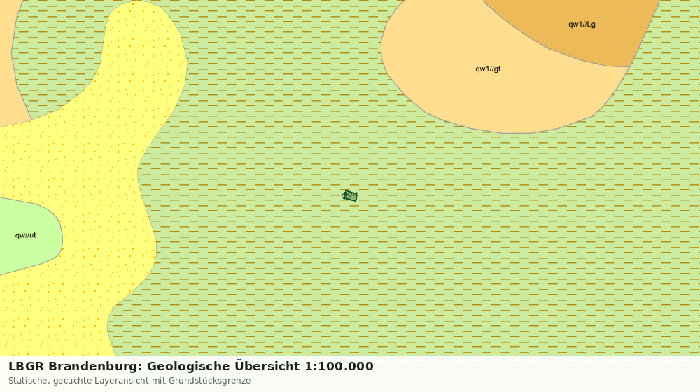 Statische Kartenansicht: LBGR Brandenburg: Geologische Übersicht 1:100.000