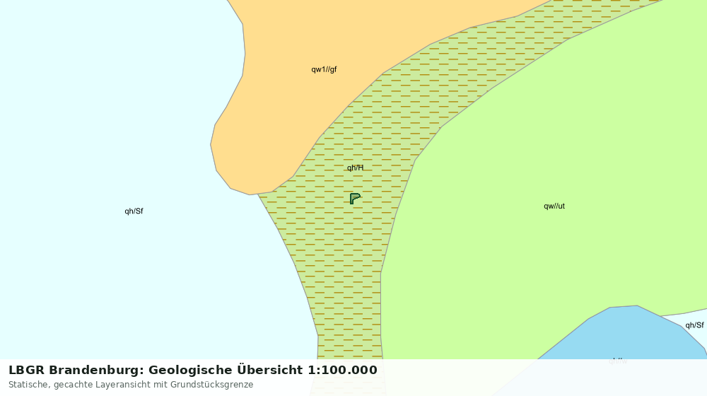 Statische Kartenansicht: LBGR Brandenburg: Geologische Übersicht 1:100.000