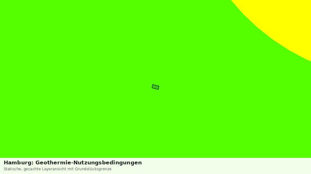 Statische Kartenansicht: Hamburg: Geothermie-Nutzungsbedingungen