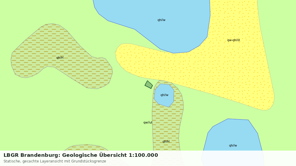Statische Kartenansicht: LBGR Brandenburg: Geologische Übersicht 1:100.000