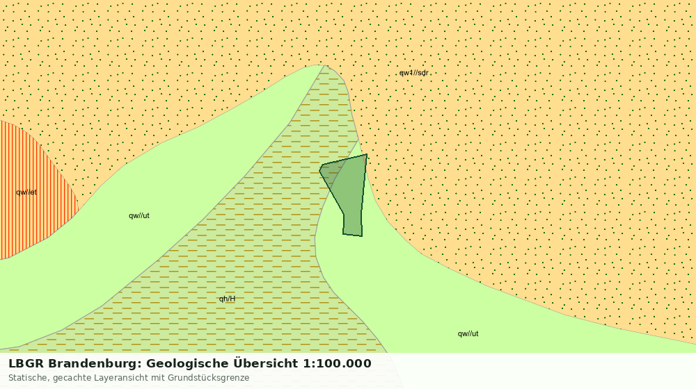 Statische Kartenansicht: LBGR Brandenburg: Geologische Übersicht 1:100.000
