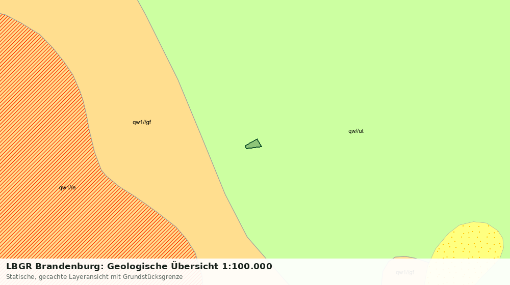 Statische Kartenansicht: LBGR Brandenburg: Geologische Übersicht 1:100.000