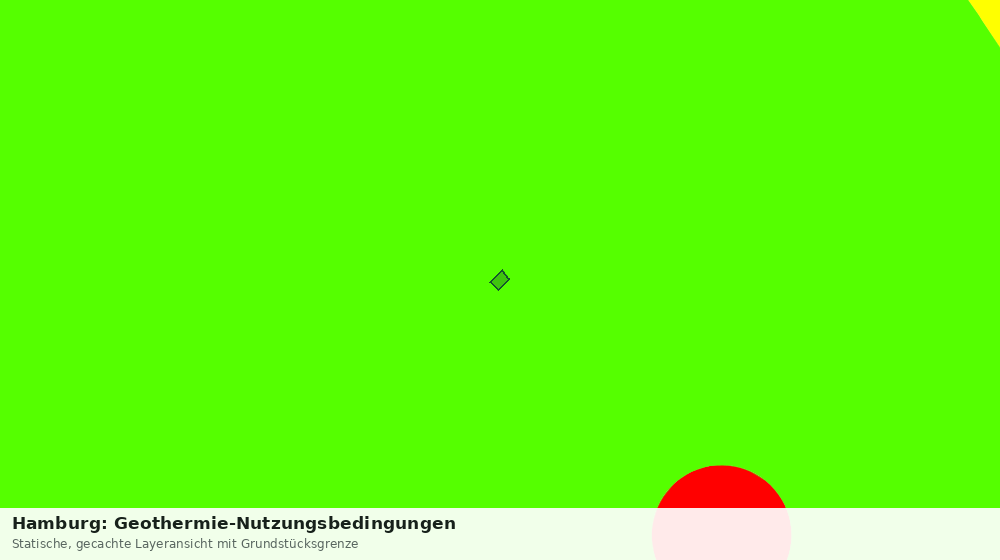 Statische Kartenansicht: Hamburg: Geothermie-Nutzungsbedingungen