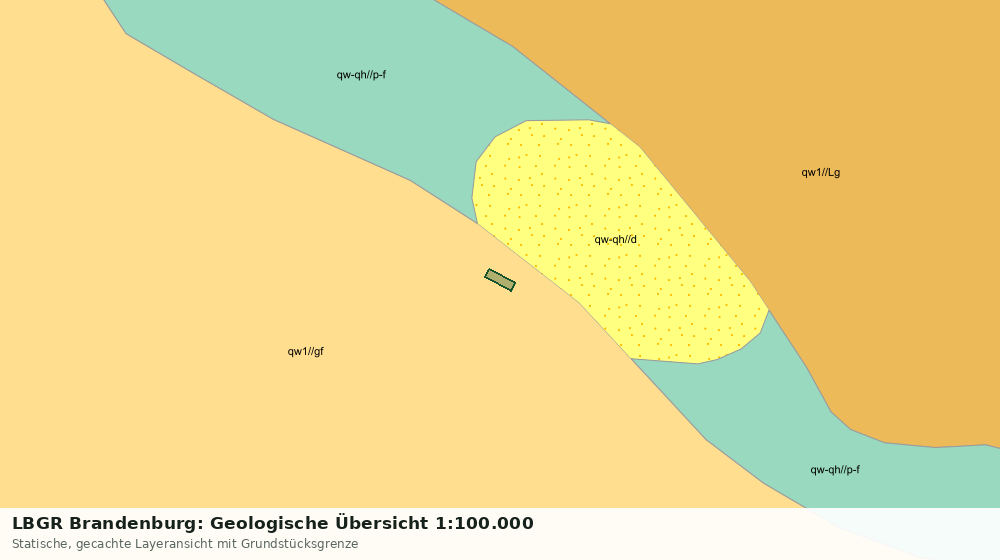 Statische Kartenansicht: LBGR Brandenburg: Geologische Übersicht 1:100.000