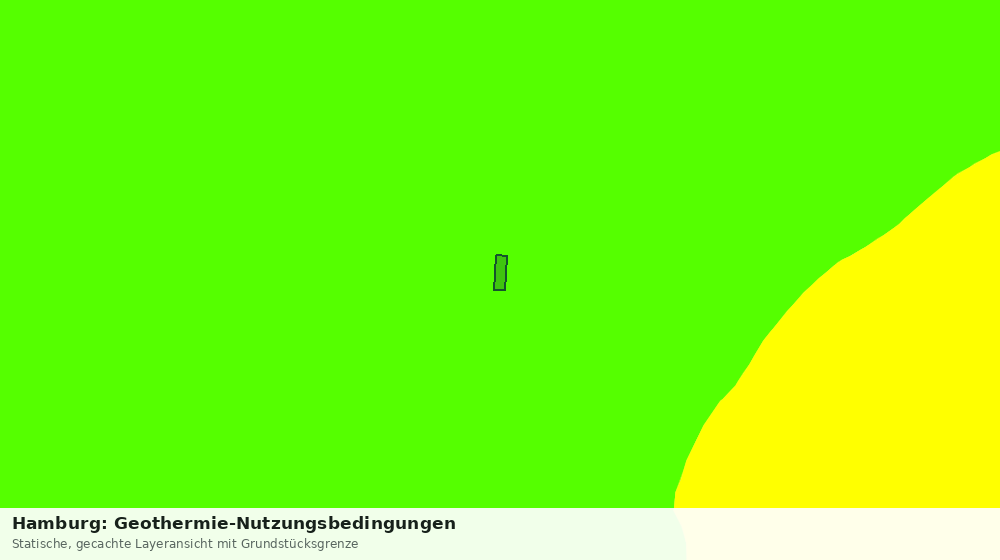Statische Kartenansicht: Hamburg: Geothermie-Nutzungsbedingungen