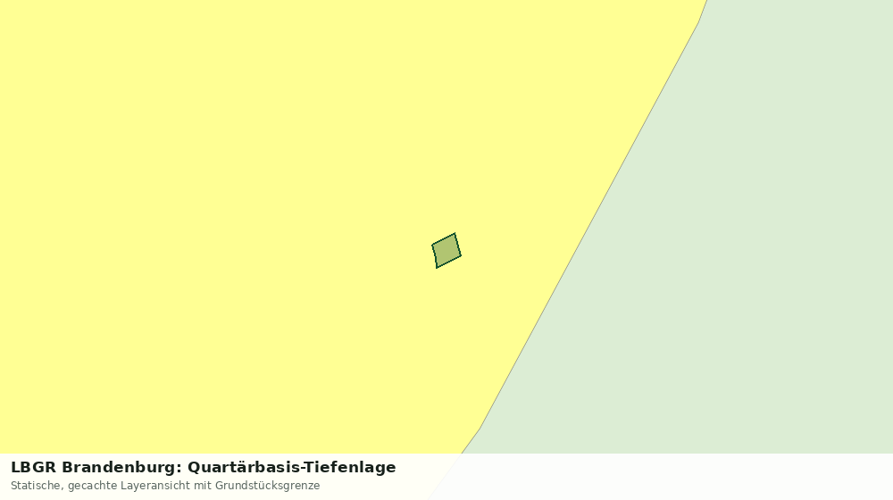 Statische Kartenansicht: LBGR Brandenburg: Quartärbasis-Tiefenlage