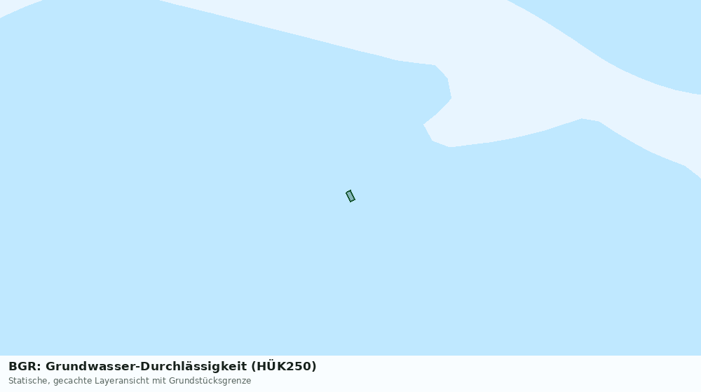 Statische Kartenansicht: BGR: Grundwasser-Durchlässigkeit (HÜK250)