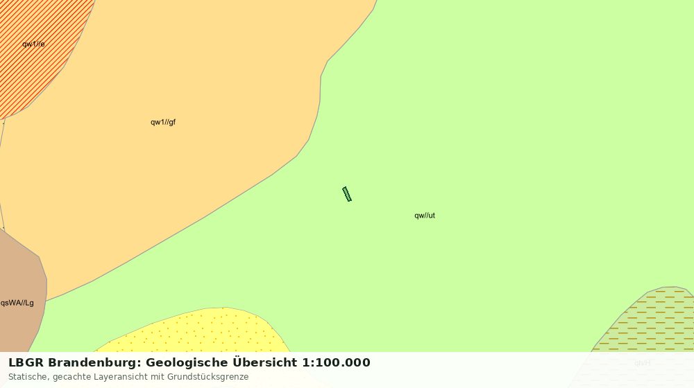 Statische Kartenansicht: LBGR Brandenburg: Geologische Übersicht 1:100.000