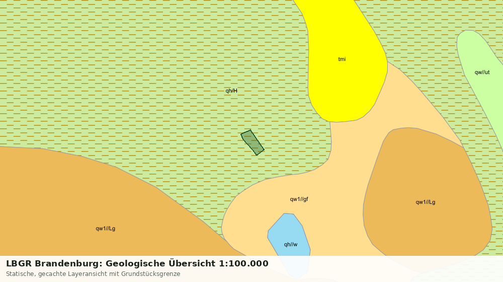 Statische Kartenansicht: LBGR Brandenburg: Geologische Übersicht 1:100.000