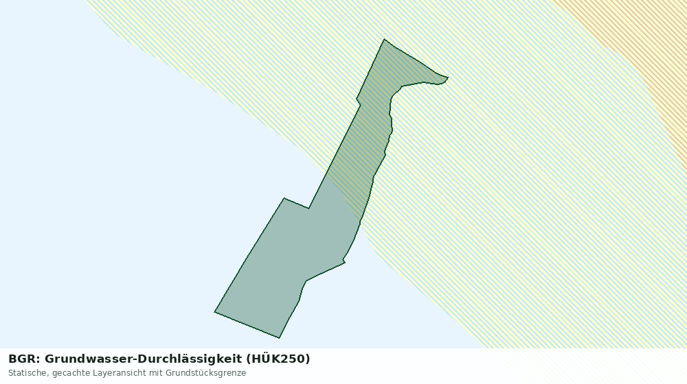 Statische Kartenansicht: BGR: Grundwasser-Durchlässigkeit (HÜK250)