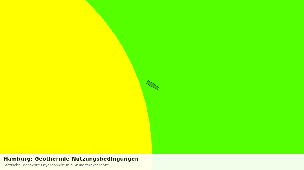 Statische Kartenansicht: Hamburg: Geothermie-Nutzungsbedingungen