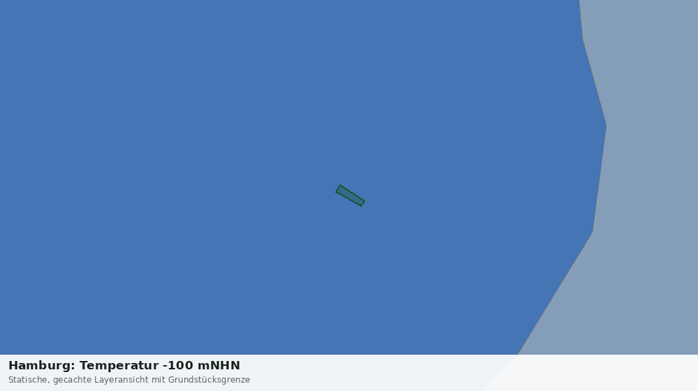 Statische Kartenansicht: Hamburg: Temperatur -100 mNHN