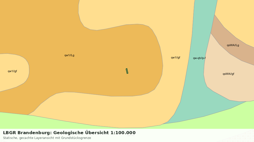 Statische Kartenansicht: LBGR Brandenburg: Geologische Übersicht 1:100.000