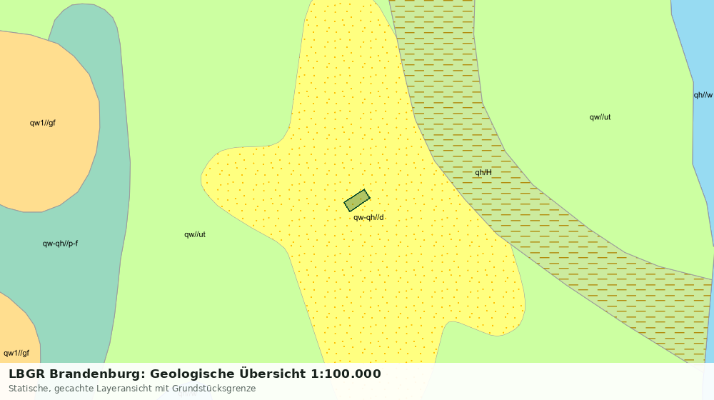 Statische Kartenansicht: LBGR Brandenburg: Geologische Übersicht 1:100.000