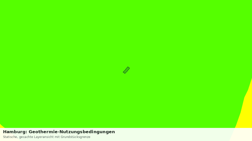 Statische Kartenansicht: Hamburg: Geothermie-Nutzungsbedingungen