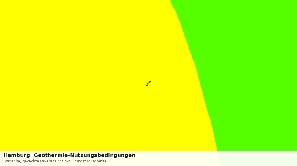 Statische Kartenansicht: Hamburg: Geothermie-Nutzungsbedingungen