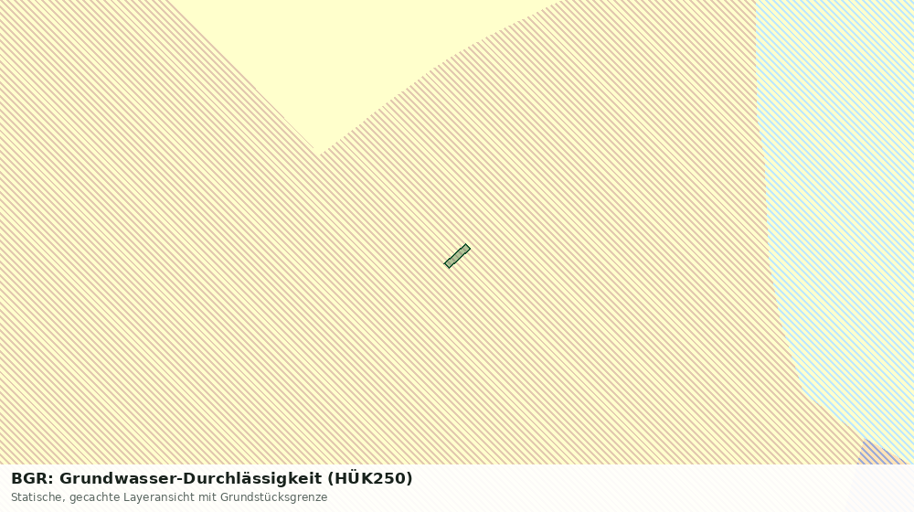 Statische Kartenansicht: BGR: Grundwasser-Durchlässigkeit (HÜK250)