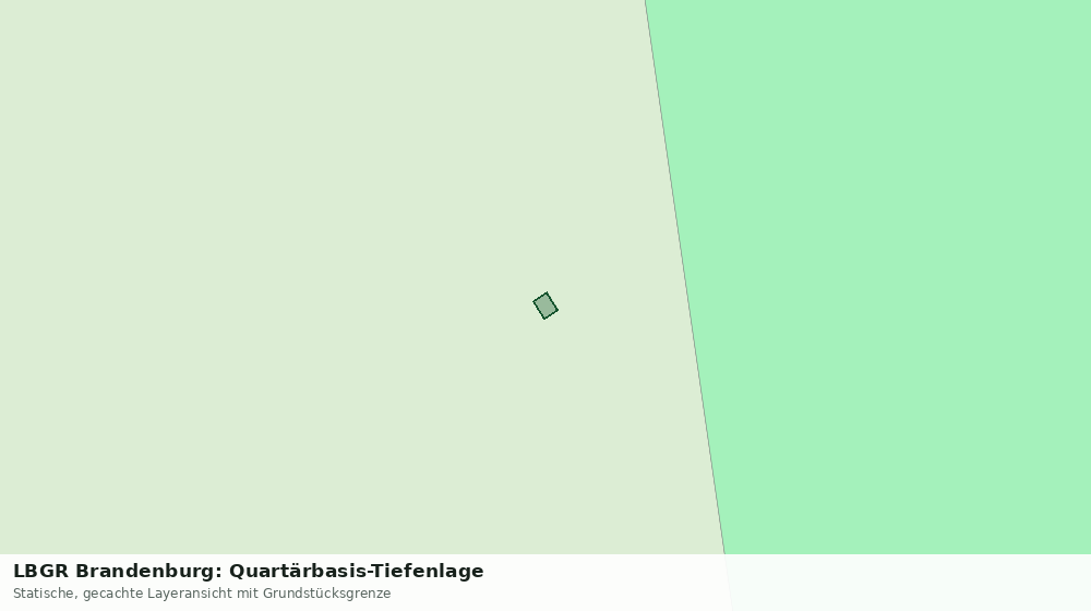 Statische Kartenansicht: LBGR Brandenburg: Quartärbasis-Tiefenlage