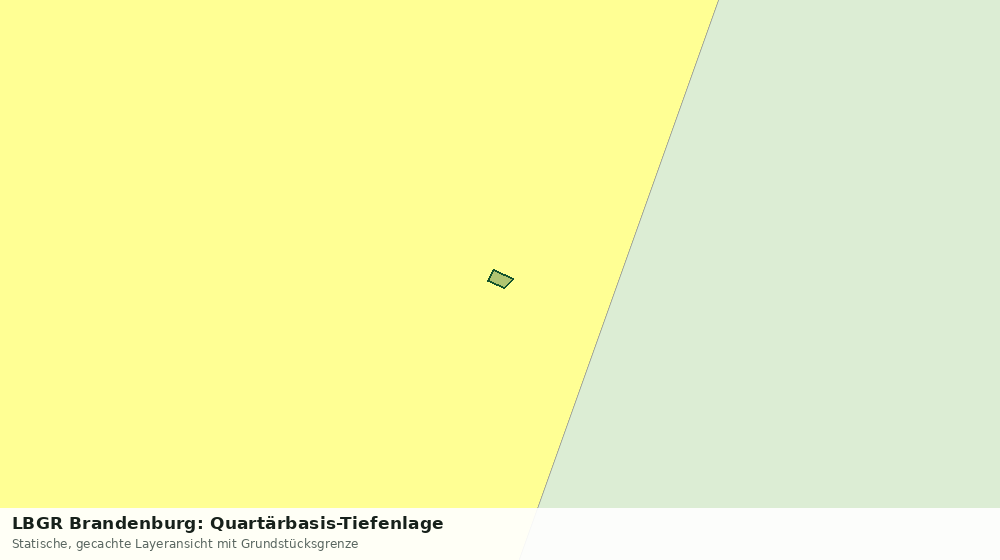 Statische Kartenansicht: LBGR Brandenburg: Quartärbasis-Tiefenlage