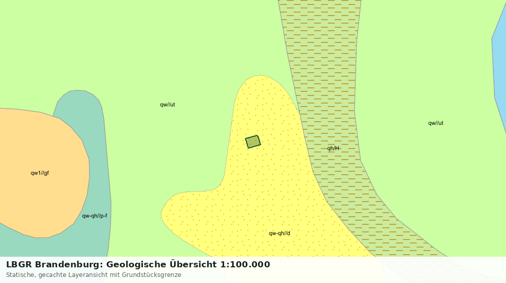 Statische Kartenansicht: LBGR Brandenburg: Geologische Übersicht 1:100.000