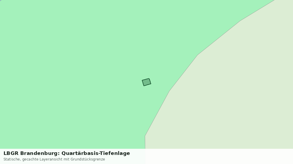 Statische Kartenansicht: LBGR Brandenburg: Quartärbasis-Tiefenlage