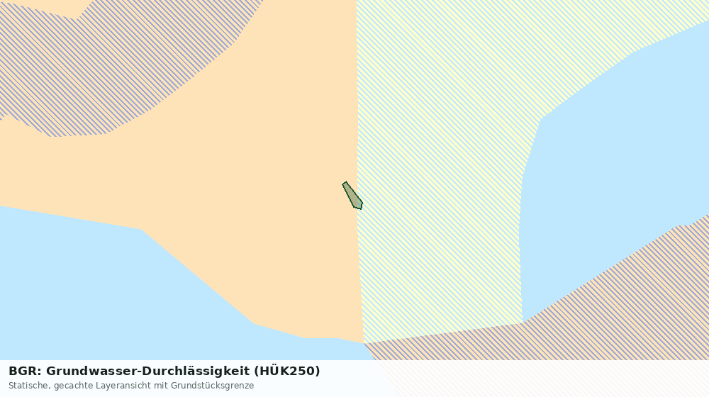 Statische Kartenansicht: BGR: Grundwasser-Durchlässigkeit (HÜK250)