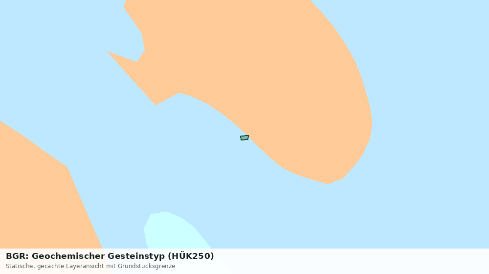 Statische Kartenansicht: BGR: Geochemischer Gesteinstyp (HÜK250)