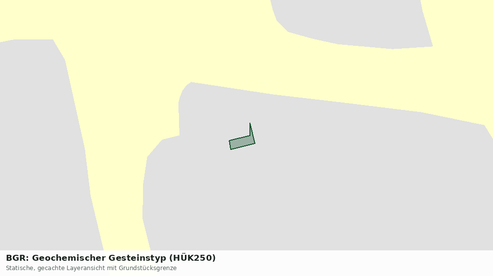 Statische Kartenansicht: BGR: Geochemischer Gesteinstyp (HÜK250)