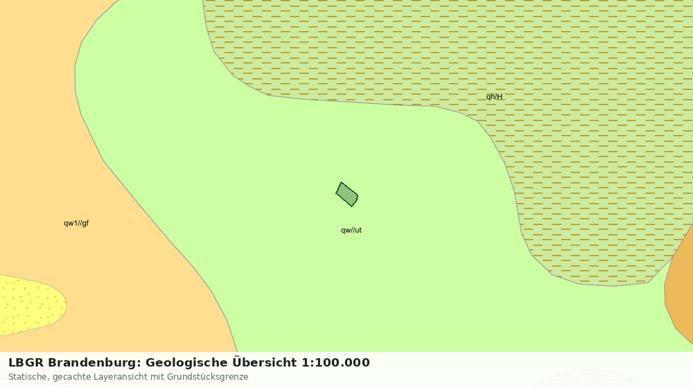 Statische Kartenansicht: LBGR Brandenburg: Geologische Übersicht 1:100.000