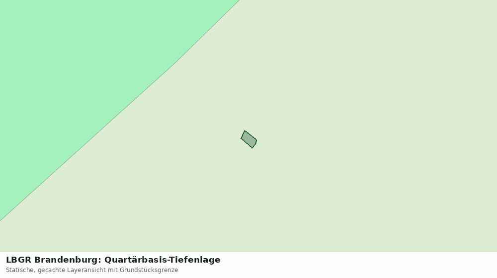 Statische Kartenansicht: LBGR Brandenburg: Quartärbasis-Tiefenlage