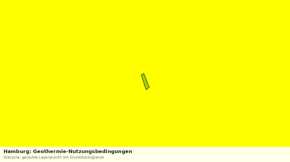 Statische Kartenansicht: Hamburg: Geothermie-Nutzungsbedingungen
