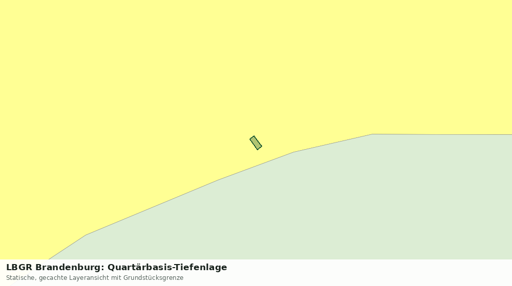 Statische Kartenansicht: LBGR Brandenburg: Quartärbasis-Tiefenlage