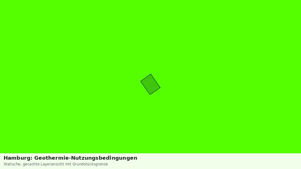 Statische Kartenansicht: Hamburg: Geothermie-Nutzungsbedingungen