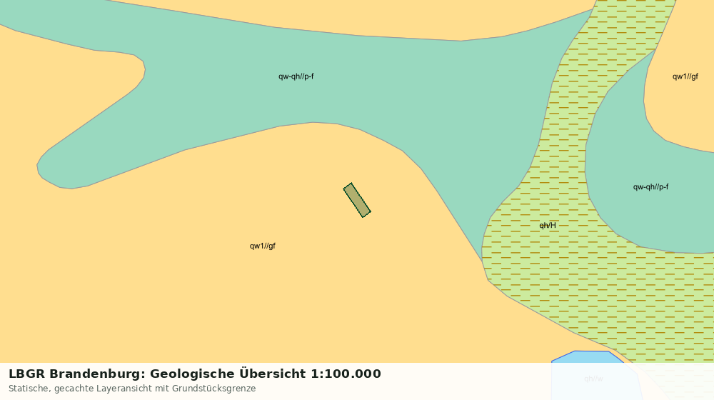 Statische Kartenansicht: LBGR Brandenburg: Geologische Übersicht 1:100.000