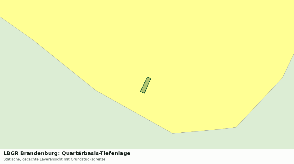 Statische Kartenansicht: LBGR Brandenburg: Quartärbasis-Tiefenlage