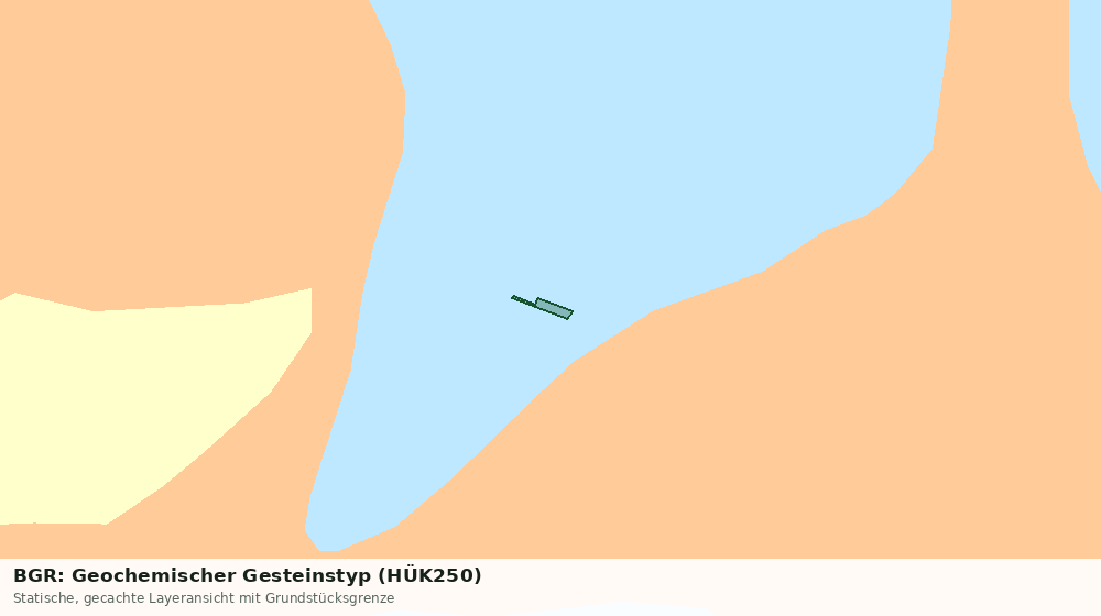 Statische Kartenansicht: BGR: Geochemischer Gesteinstyp (HÜK250)