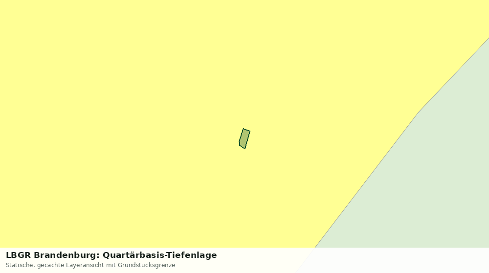 Statische Kartenansicht: LBGR Brandenburg: Quartärbasis-Tiefenlage